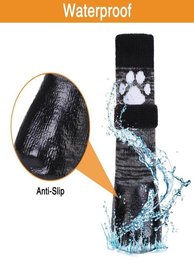 كولتيل جوارب كولتايل مانعة للانزلاق للكلاب لمنع لعق الكفوف، مناسبة للأرضيات الخشبية، أحذية للكلاب مناسبة للأرصفة الساخنة/الباردة مع مقابض للتحكم في الثبات، واقي كفوف مقاوم للماء للأحجام الصغيرة والمتوسطة والكبيرة، مقاس M - Image 2